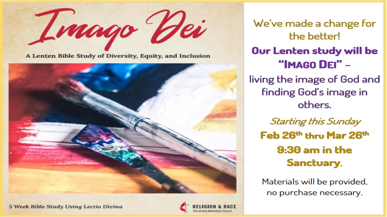 Lenten Bible Study Mission Bend United Methodist