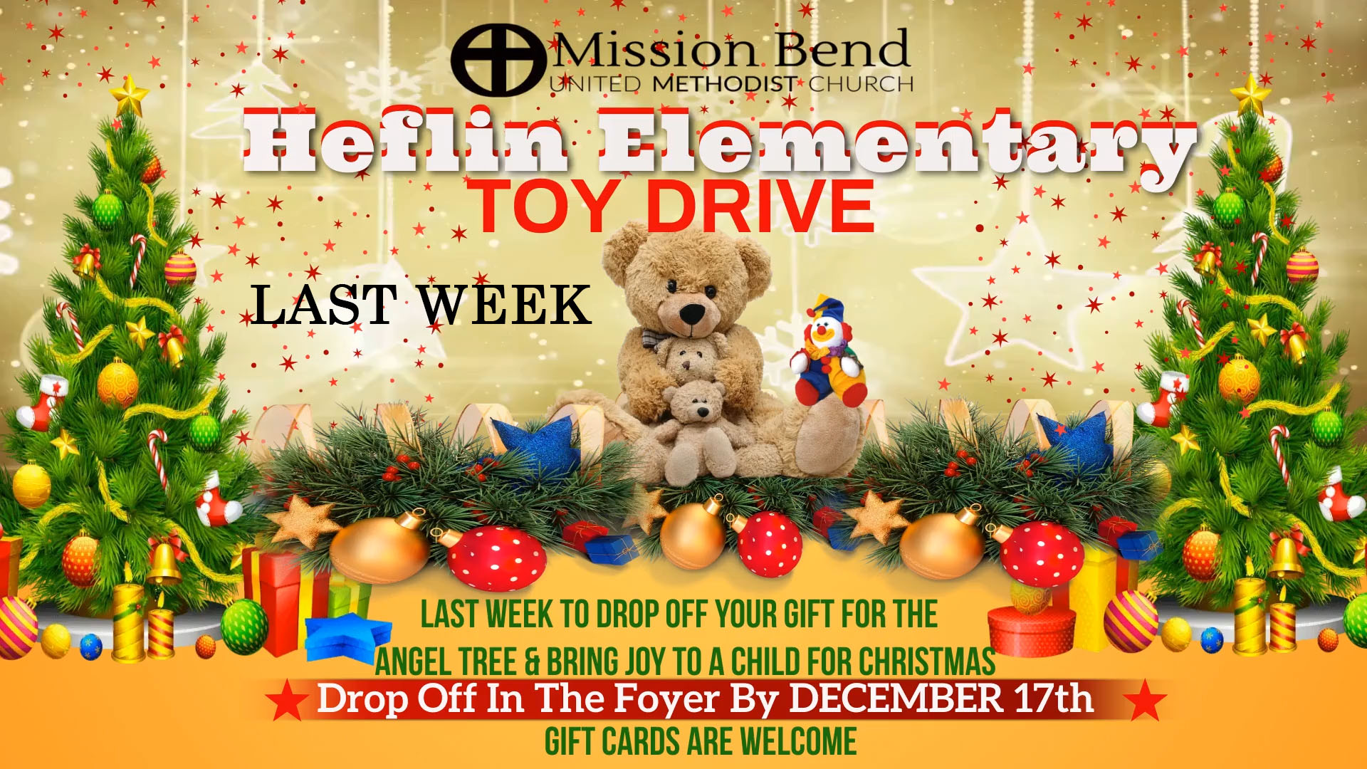 Toy Drive Mission Bend United Methodist